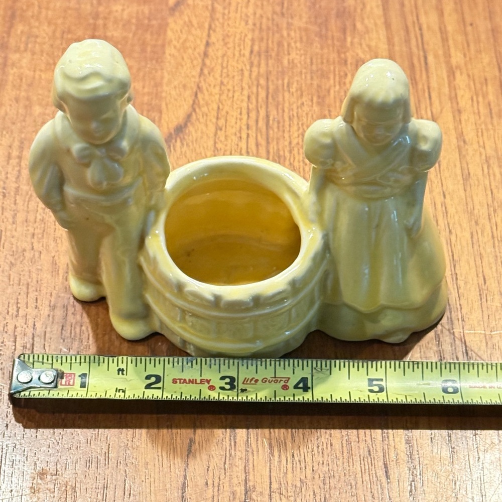 Vintage 1940’s Ceramic Dutch Jack And Jill Succulent Planter LAST CHANCE! - Picture 4 of 6